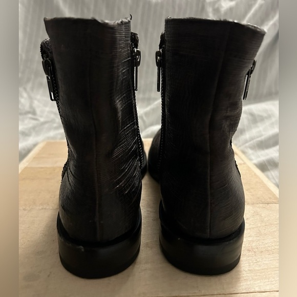 Frye Natalie Double Zip Womens Brown Charcoal Ankle Boots Bootie 78491 Size 6.5B - Picture 6 of 14